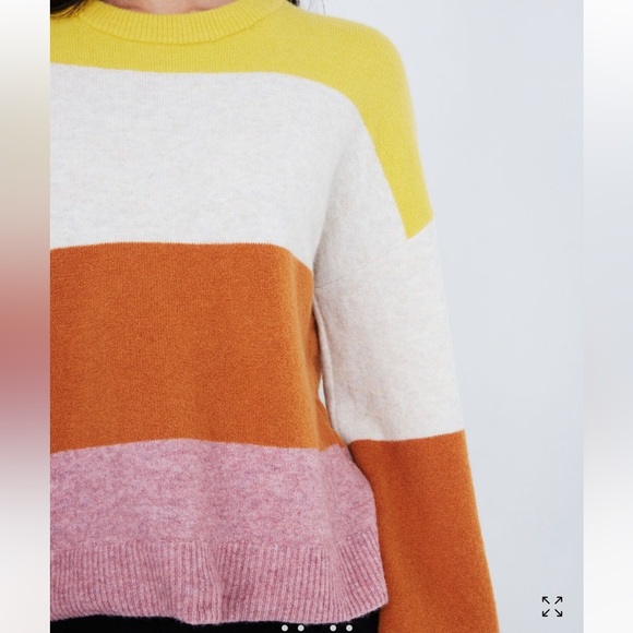 Striped Gladwell Balloon-Sleeve Pullover Sweater - Picture 5 of 7